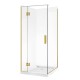 900*900*1950mm Brushed Gold Frameless Swing Door Square Shower Box 900*900*1950mm Brushed Gold Frameless Swing Door Square Shower Box